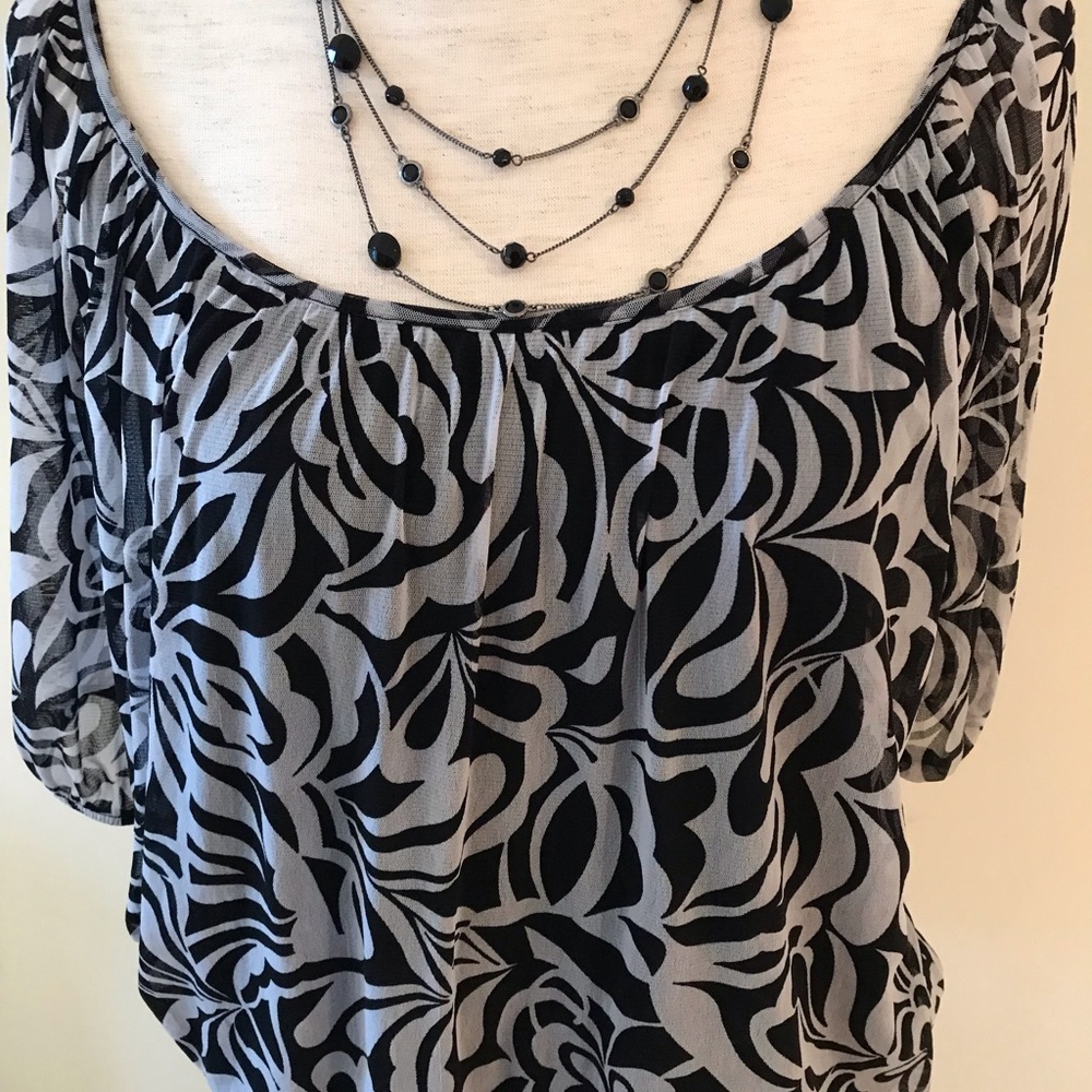 INC cold shoulder top.